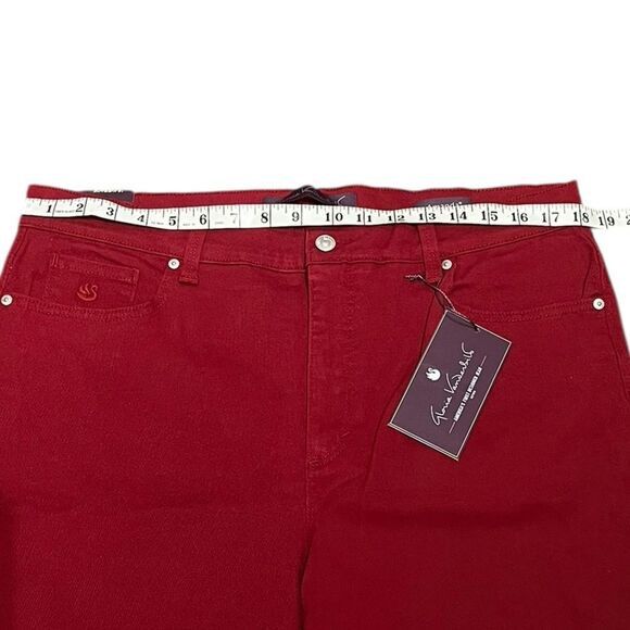 Gloria Vanderbilt Red Amanda Supreme Stretch Jeans, Size 16, NWT - Picture 9 of 12